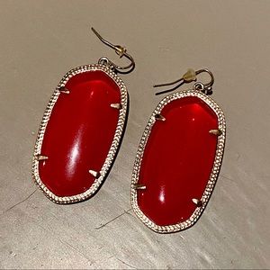 Kendra Scott Red Danielle Earrings